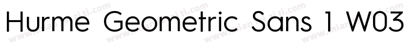 Hurme Geometric Sans 1 W03 SmBd字体转换